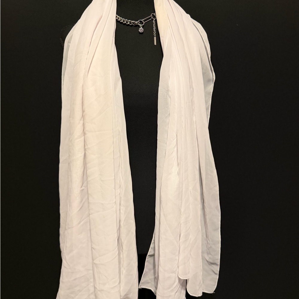 Fashion Nova Elegant White Scarf